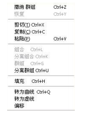图 3-1 编辑菜单